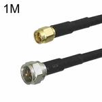 SMA Male To F TV Male RG58 Coaxial Adapter Cable, Cable Length:1m