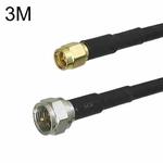 SMA Male To F TV Male RG58 Coaxial Adapter Cable, Cable Length:3m
