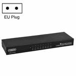 FJGEAR FJ-810UK 8 In 1 Out USB KVM Switcher With Desktop Switch, Plug Type:EU Plug(Black)