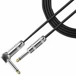 Guitar Connection Wire Folk Bass Performance Noise Reduction Elbow Audio Guitar Wire, Size:0.5m(Black)