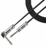 Guitar Connection Wire Folk Bass Performance Noise Reduction Elbow Audio Guitar Wire, Size:1m(Black)