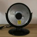 Small Sun Mini Home Office Heater 6 inch Electric Heater National Standard Plug, Specification:without Cable(Black)