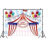Birthday Party Game Hanging Cloth Photo Circus Background Cloth Photography Studio Props, Size:1.2m x 0.8m(NWH03313)