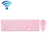LANGTU LT600 Silent Office Punk Keycap Wireless Keyboard Mouse Set(Pink)
