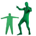 Photo Stretchy Body Green Screen Suit Video Chroma Key Tight Suit, Size: 180cm(Green One-piece)