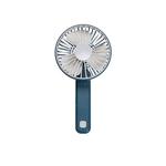 Portable Silent Multi-speed Wind Speed Folding USB Rechargeable Fan(Navy Blue)