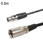 Xlrmini Caron Male To Mini Female Balancing Cable For 48V Sound Card Microphone Audio Cable, Length:0.5m