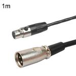Xlrmini Caron Male To Mini Female Balancing Cable For 48V Sound Card Microphone Audio Cable, Length:1m