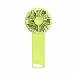 F5 Mute Portable Hand Hold Folding Fan(Fluorescent Green)