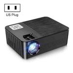 A65Pro 1920x1080P Voice Remote Control Projector Support Same-Screen With RJ45 Port, US Plug(Black)