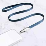 Power Vehicle Mobile Phone Anti-lost Lanyard With Patch,Style: Crossbody Model(Gem Blue)