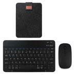 YS-001 9.7-10.1 Inch Tablets Phones Universal Mini Wireless Bluetooth Keyboard, Style:with Bluetooth Mouse + Storage Bag(Black)