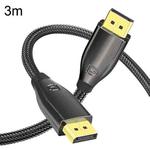3m 1.4 Version DP Cable Gold-Plated Interface 8K High-Definition Display Computer Cable(Black)