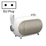N301 Mini Heater Office Desk Silent Hot Air Heater Household Bedroom Heater EU Plug(White)