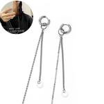 3 PCS E2640 For AirPods Wireless Bluetooth Headset Anti-lost Integrated One-piece Chain Earrings(Earrings)