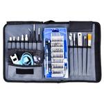 Portable Cloth Bag Mobile Phone Disassembly Maintenance Tool Multi-function Combination Tool Screwdriver Set(Blue)