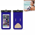 5 PCS  Suitable For Mobile Phones Under 6 Inches Mobile Phone Waterproof Bag With Armband And Compass(Blue)