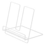 Desktop Folding Bookshelf Home Music Stand Phone Tablet Stand(White)