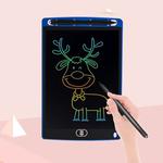 8.5 inch LCD Handwriting Board Children Drawing Graffiti Handwriting Board, Style:Colorful, Frame Color:Blue