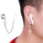 10 PCS A00114 Wireless Bluetooth Headset Anti-lost Titanium Steel Non-fading Earrings, Style:Ear Clip Cross