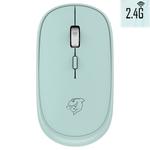 Ajazz DMT045 1600DPI 4-buttons Wireless Silent Ultra-thin Notebook Home Business Office Portable Rechargeable Mouse, Style:2.4G(Blue)