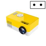 S261/J16 Home Mini HD 1080P Portable LED Projector, Support TF Card / AV / U Disk, Plug Specification:EU Plug(Yellow White)