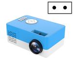 S261/J16 Home Mini HD 1080P Portable LED Projector, Support TF Card / AV / U Disk, Plug Specification:EU Plug(Blue White)