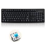 Ajazz AK535 104-Key Cherry Mechanical Keyboard Wired Office Backlit Gaming Keyboard, Cable Length: 1.8m(Green Shaft)
