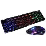 KUIYN T6 Desktop Computer Game Manipulator Sense Luminous Keyboard and Mouse Set, Cable Length: 1.5m(Black)