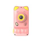 A200L 4.39 inch Cute Cartoon Style High-definition Camera Toy Front and Rear Dual-lens Camera Children Digital Camera(Pink)