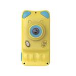 A200L 4.39 inch Cute Cartoon Style High-definition Camera Toy Front and Rear Dual-lens Camera Children Digital Camera(Yellow)