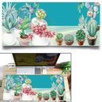 Office Heat Transfer Cute Mouse Pad Desk Mat, Colour: 1000x500x3mm(Flowerpot System)