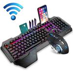 K680 RGB Rechargeable Gaming Wireless Keyboard and Mouse Set(Black)