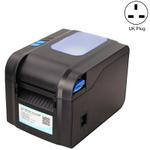 Xprinter XP-370B Barcode Printer Self-adhesive QR Code Printer Label Clothing Tag Thermal Ticket Machine(UK Plug)