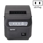 Xprinter XP-Q200II Thermal Small Receipt Printer Catering And Kitchen Receipt Printer 80mm Cutter, Interface Type:USB COM Interface(US Plug)