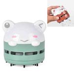 Cartoon Mini Night Light Desktop Vacuum Cleaner Student Office Car Handheld Dust Cleaner(Green)