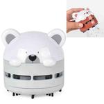 Cartoon Mini Night Light Desktop Vacuum Cleaner Student Office Car Handheld Dust Cleaner(Gray)