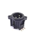 20 PCS Three-core XLR Socket Balanced Audio Card Dragon Socket Male and Female Socket(Male Socket)