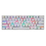 MOTOSPEED CK62 61-key Wired + Bluetooth 3.0 Dual-mode RGB Keyboard, Cable Length: 1.5m, Style:Red Shaft(White)