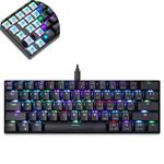 MOTOSPEED CK61 61 Keys  Wired Mechanical Keyboard RGB Backlight with 14 Lighting Effects, Cable Length: 1.5m, Colour: Green Shaft