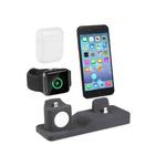 Mobile Phone Charging Stand for iPhone / Apple Whtch / AirPods(Black)