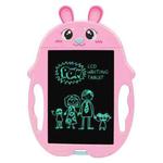 9 inch Children Cartoon Handwriting Board LCD Electronic Writing Board, Specification:Monochrome Screen(Pink Rabbit)