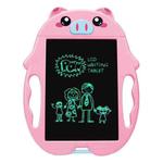 9 inch Children Cartoon Handwriting Board LCD Electronic Writing Board, Specification:Monochrome Screen(Pink Pig)