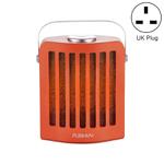 FUSHIAI Office Table Mini Small PTC Heater Desktop Quick Heat Silent Heater, Style:UK Plug(Orange)