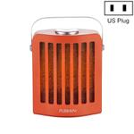 FUSHIAI Office Table Mini Small PTC Heater Desktop Quick Heat Silent Heater, Style:US Plug(Orange)