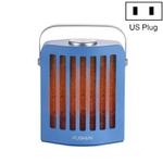 FUSHIAI Office Table Mini Small PTC Heater Desktop Quick Heat Silent Heater, Style:US Plug(Blue)