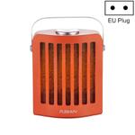 FUSHIAI Office Table Mini Small PTC Heater Desktop Quick Heat Silent Heater, Style:EU Plug(Orange)