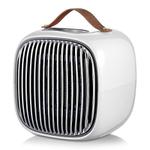 Smart Mini Heater Home Desktop Small Heater, CN Plug(Electroplating Mesh-Snow White)