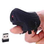 GM306 2.4GHz Wireless Finger Lazy Mice with USB Receiver(Black)