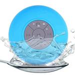 Mini Portable Subwoofer Shower Wireless Waterproof Bluetooth Speaker Handsfree Receive Call Music Suction Mic for iPhone Samsung(Blue)
